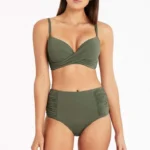 Eco Essentials Cross Front Moulded Cup Bra - Cobalt